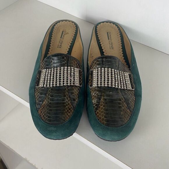 Donald J Pliner Slip On Loafers Mules - Picture 2 of 10